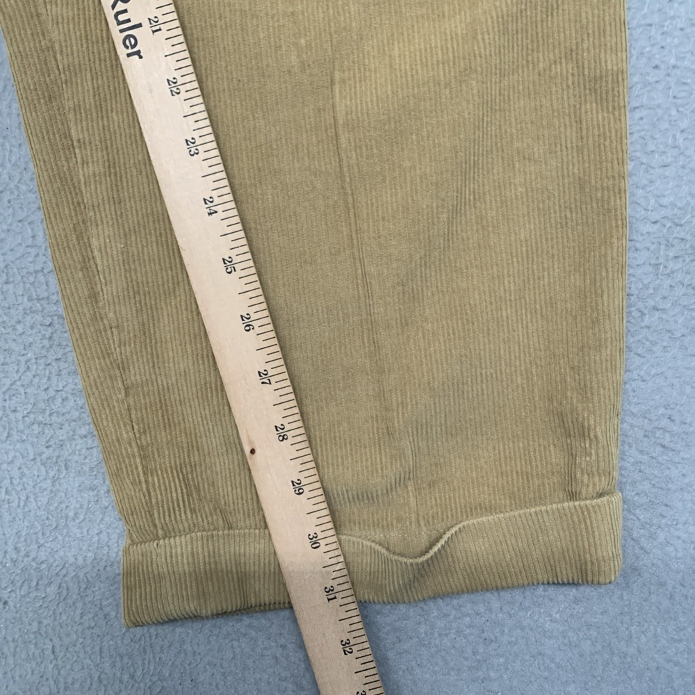 Vintage 90s Bills Khakis Corduroy Pants Mens 36x31 Wide Wale Pleated USA Made - Picture 7 of 9